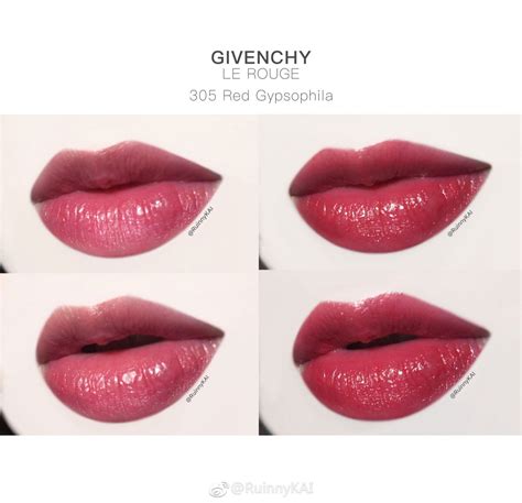 givenchy 305 red gypsophila